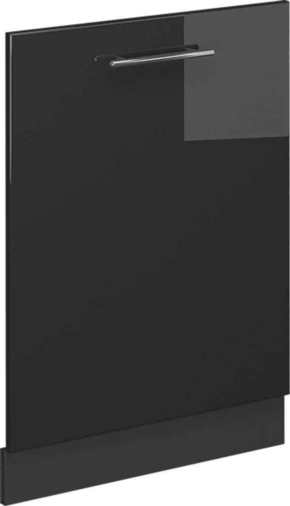 Vicco Geschirrspülblende Fame-Line, 60 cm ohne Arbeitsplatte, Anthrazit Hochglanz/Anthrazit