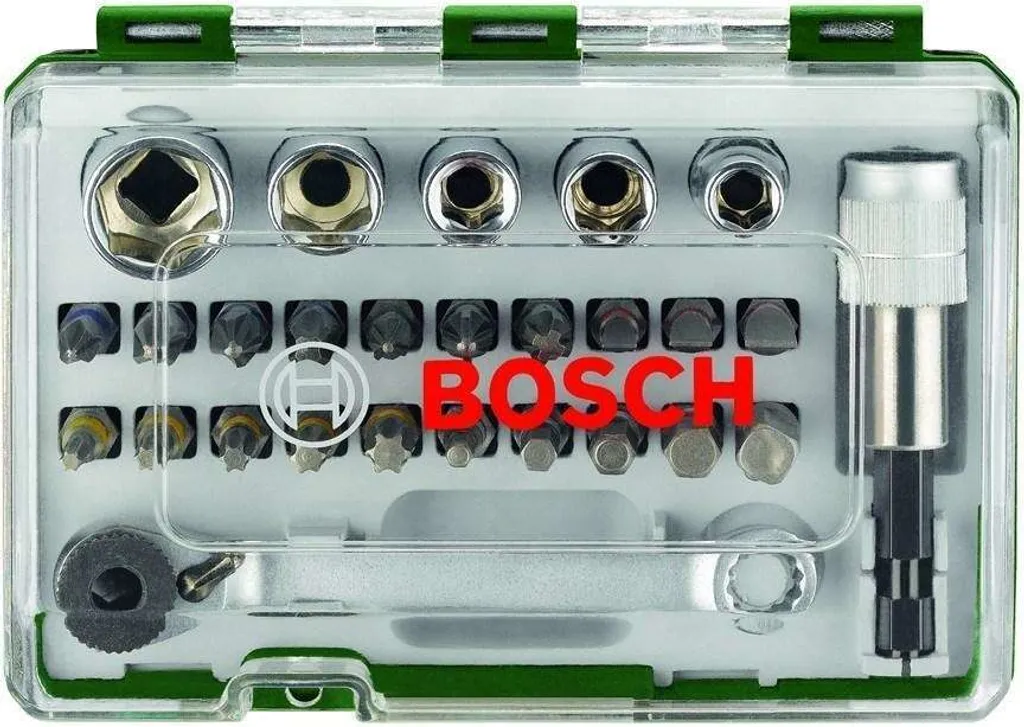 Set Bosch Promoline 27 Pezzi 2607017160 | Cricchetto e Bussole 1/4"