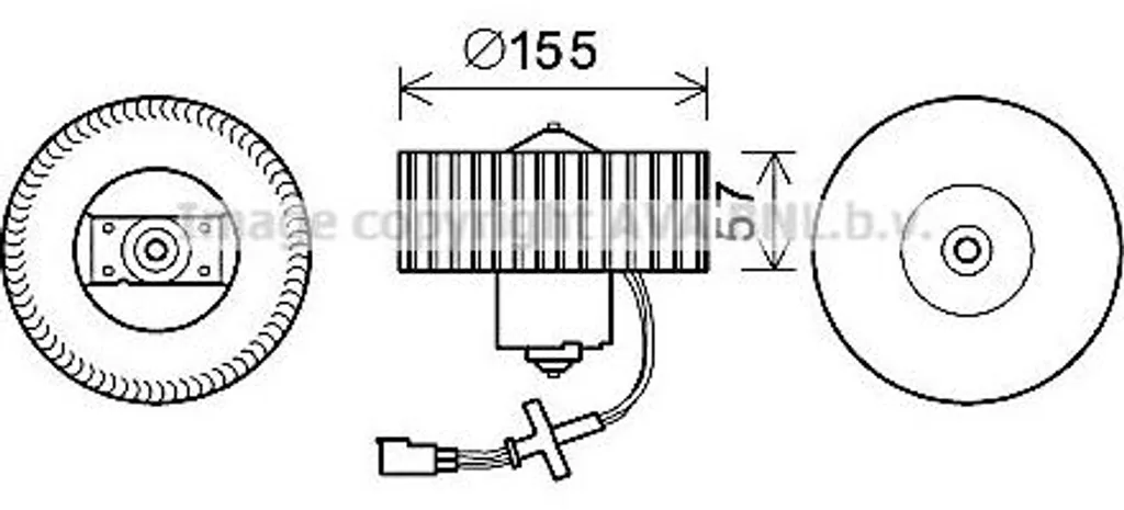 Motore Ventilatore Riscaldamento AVA FD8568 OE 1049623 Ford KA Fiesta