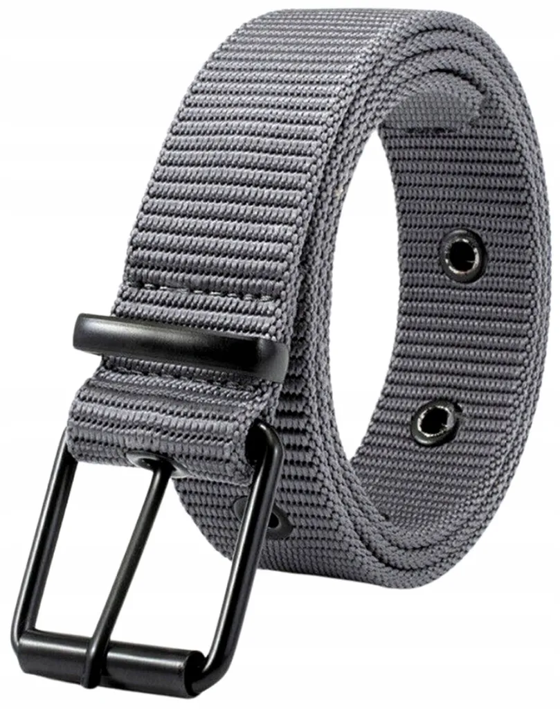 Cintura Lavoro Tattica Unisex 120 cm - Nylon Fibbia Metallo Grigia