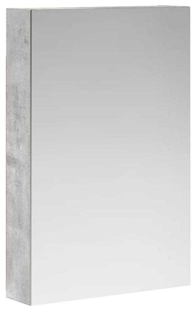 vidaXL Badezimmerspiegelschrank mit Tür Beton Grau 40 x 10,5 x 60,5 cm