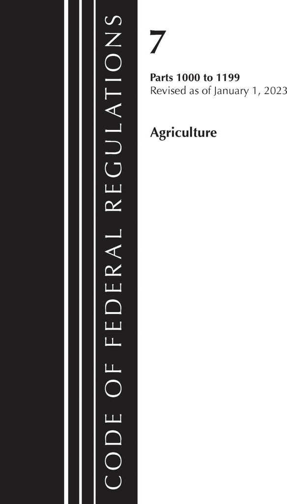 Office Of The Federal Register (U S: Code of Federal Regulat