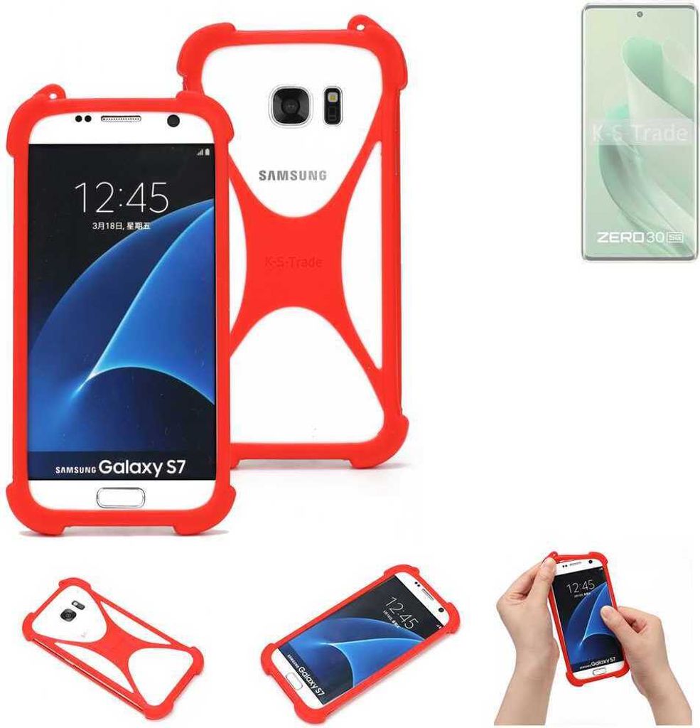 K-S-Trade Handy-Hülle kompatibel mit Infinix Zero 30 5G Schutz-Hülle Bumper Silikon Schutz Hülle Cover Case Silikoncase Silikonbumper TPU Softcase