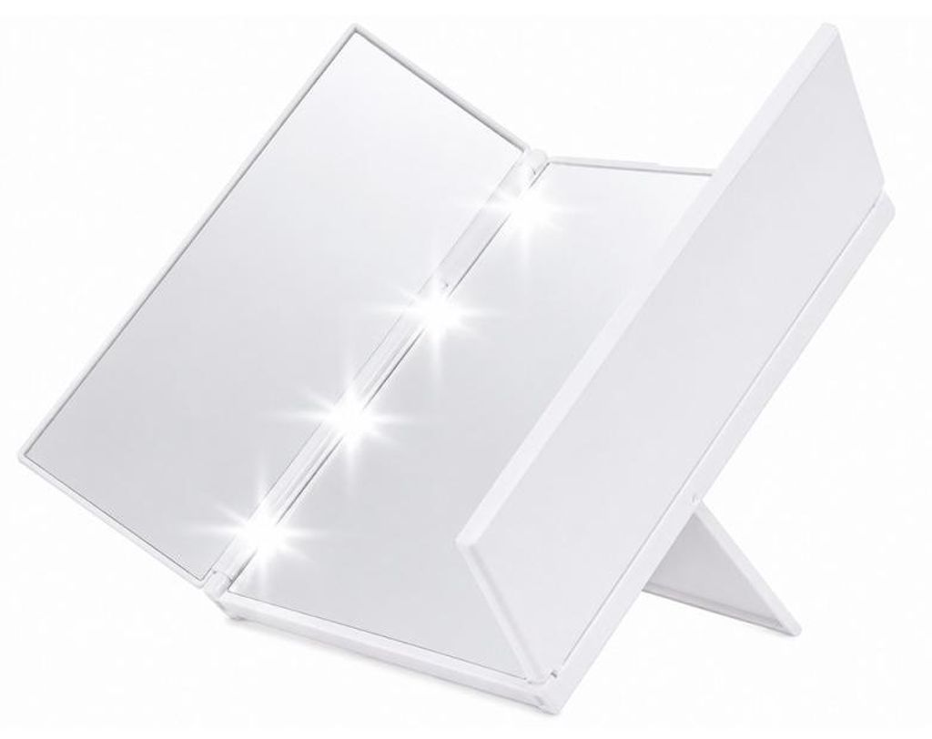 Verk 27635 Skládací kosmetické zrcátko se stojánkem a LED Obrázek produktu 
