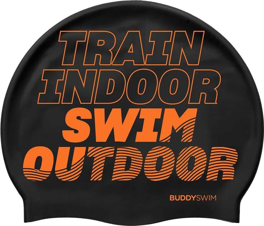 Buddyswim Tso Badekappe Schwarz Schwarz One Size