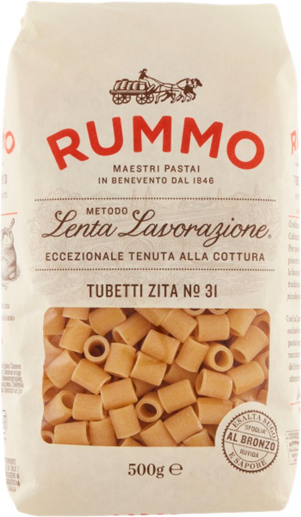 Pâtes Tubetti Zita n°31, 500 g, marque Rummo Image du produit 