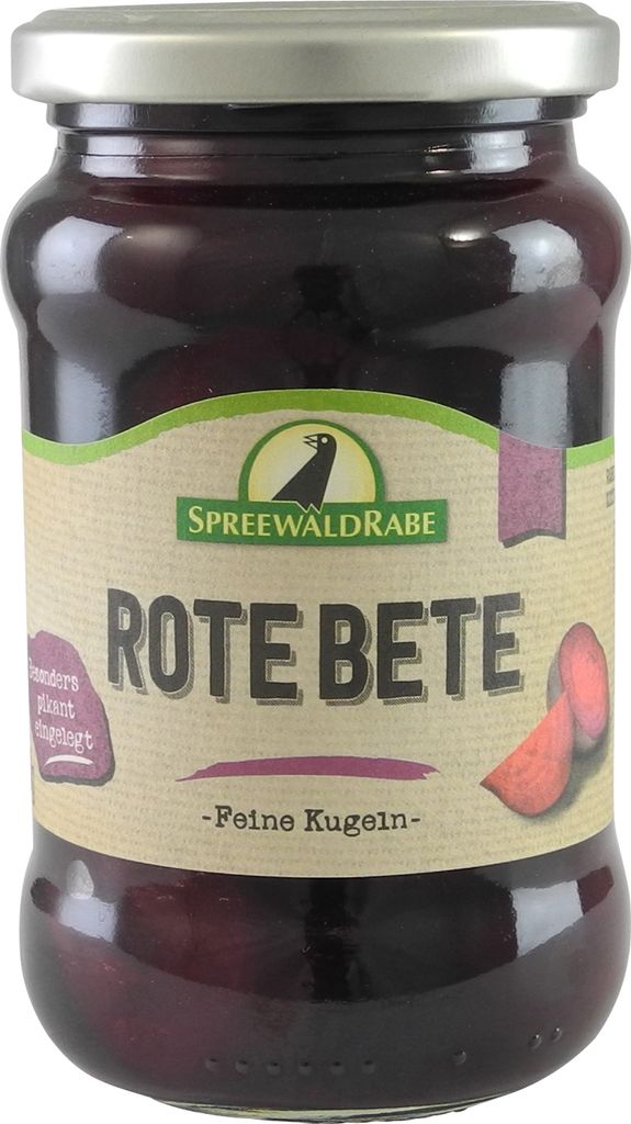 Rote Bete Kugeln von Spreewald-Rabe (370 ml Glas)