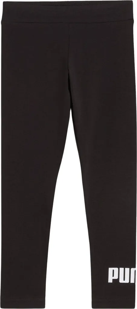 Leggings PUMA ESS No.1 Logo Noir 116 en Coton Doux et Extensible