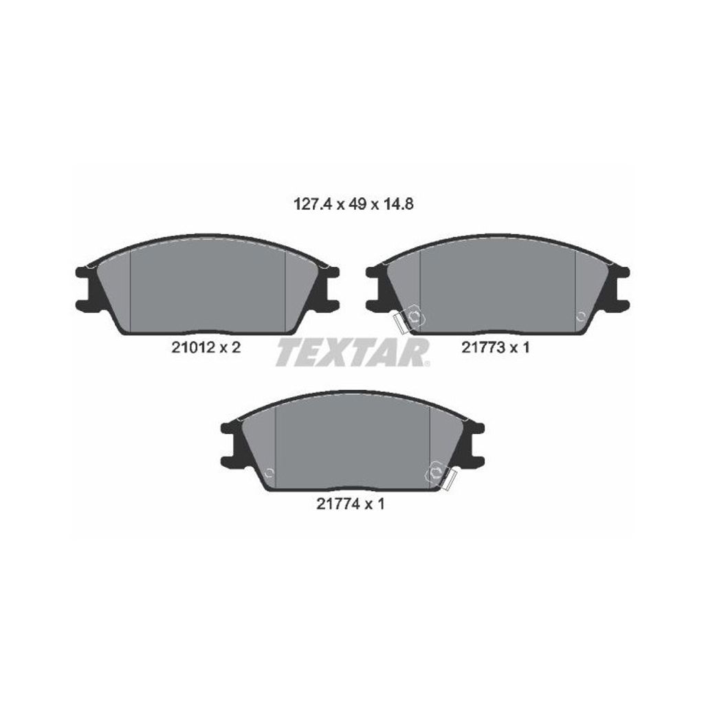 Textar Bremsbeläge vorne für Honda Accord 2 Hyundai Accent 1 2 Getz Lantra Pony