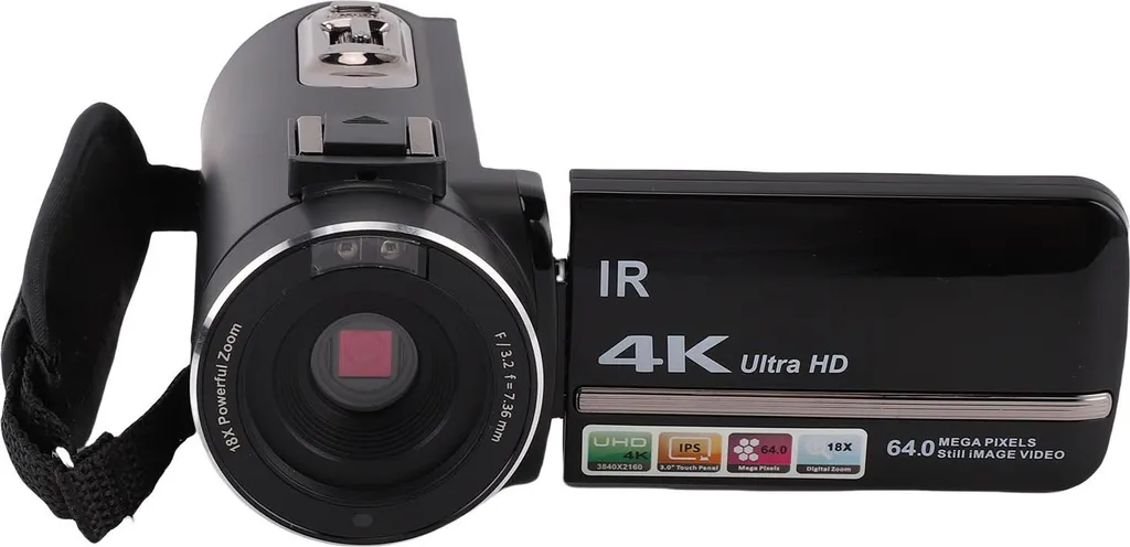 Caméscope 4K 64MP Ultra HD avec Écran Tactile et Pack Double Batterie - 3