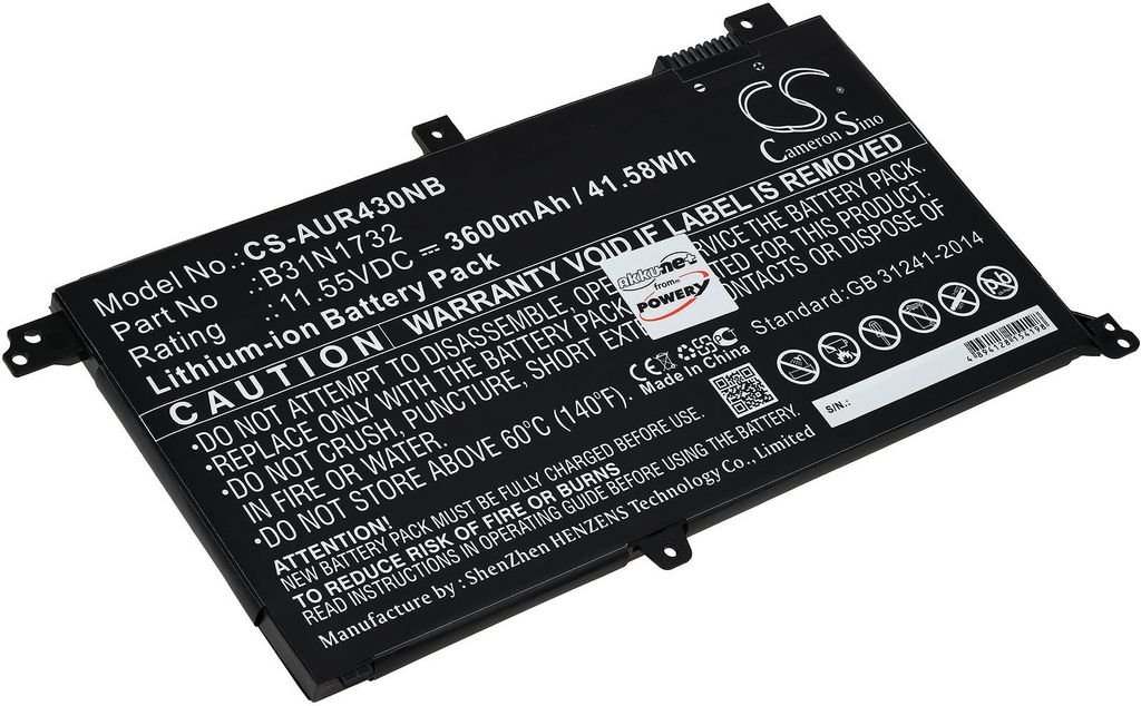 Akku für Laptop Asus VivoBook S14 S430FA-EB101T