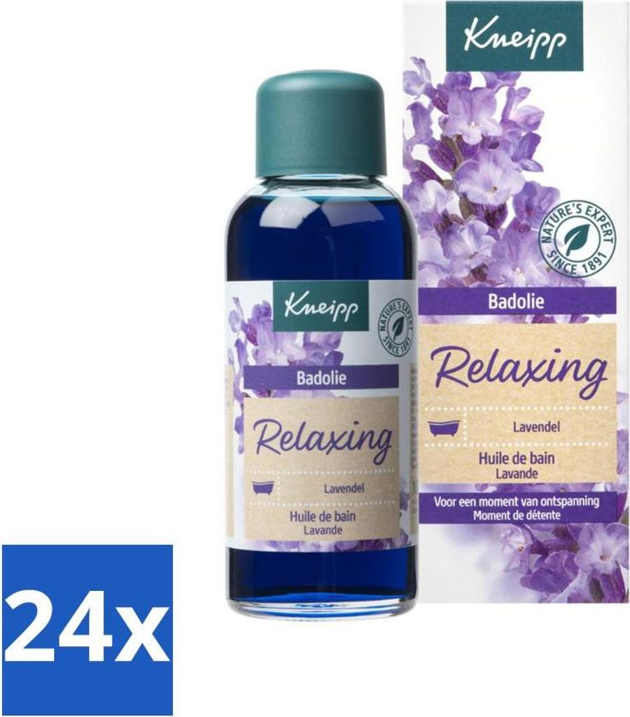 Kneipp - Badeöl - Lavendel - Entspannender Duft - 100 ml - Vorteilspack - 24 Stücke