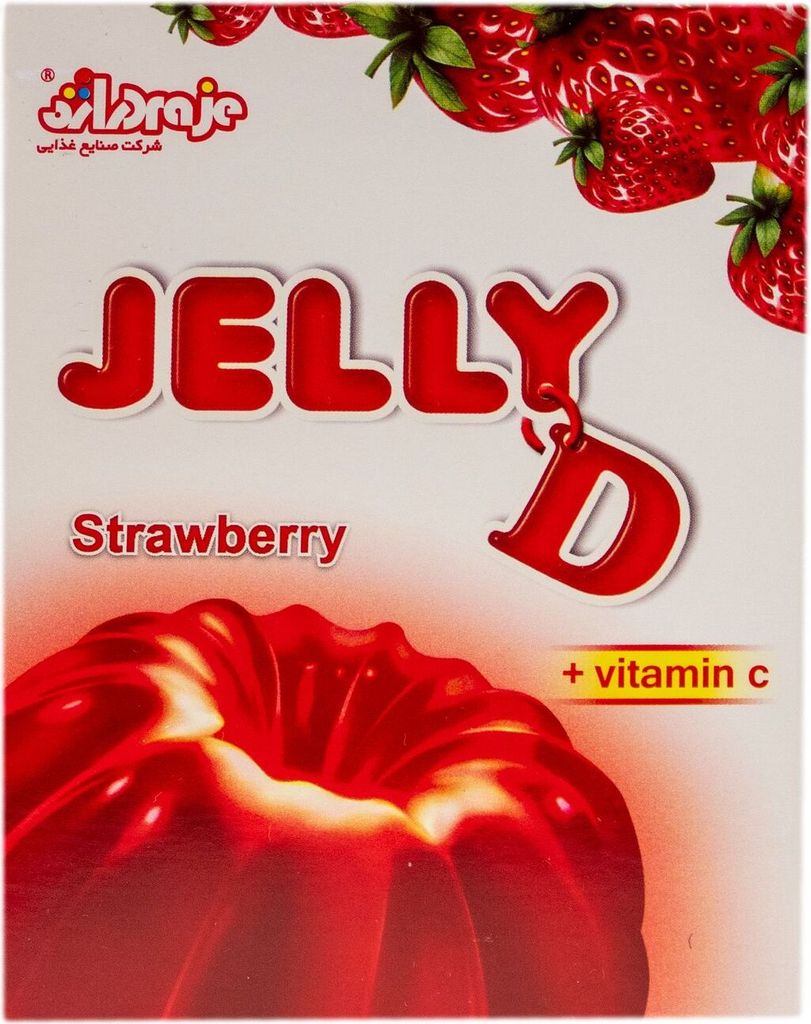 Jelly-D Wackelpudding Erdbeeren 100g Produktbild 