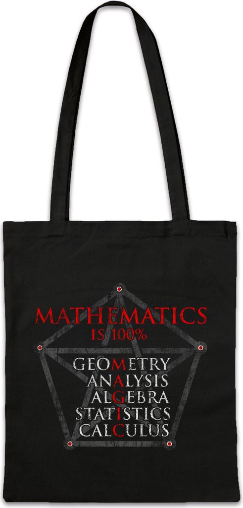 Urban Backwoods Mathematic Magic, Stofftasche, Farbe: Schwarz