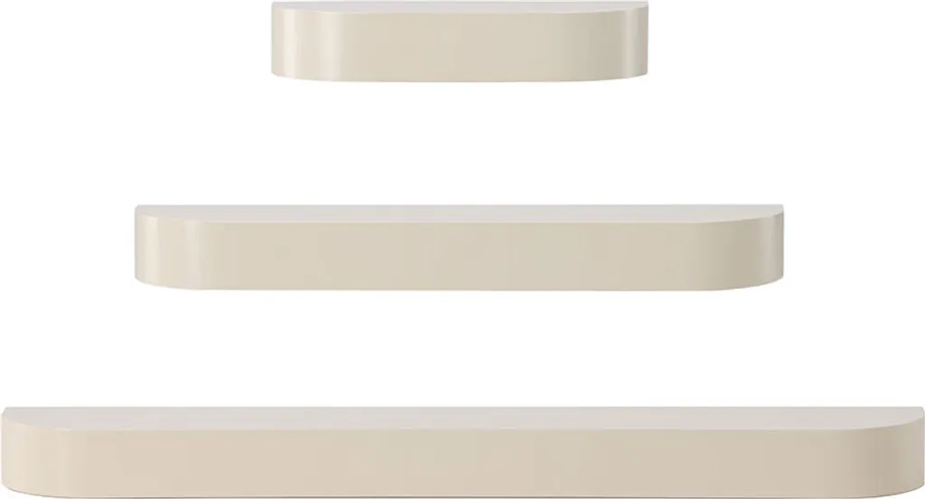 Étagère murale beige lot de 3 Glowétagère : gagnez de la place au mur