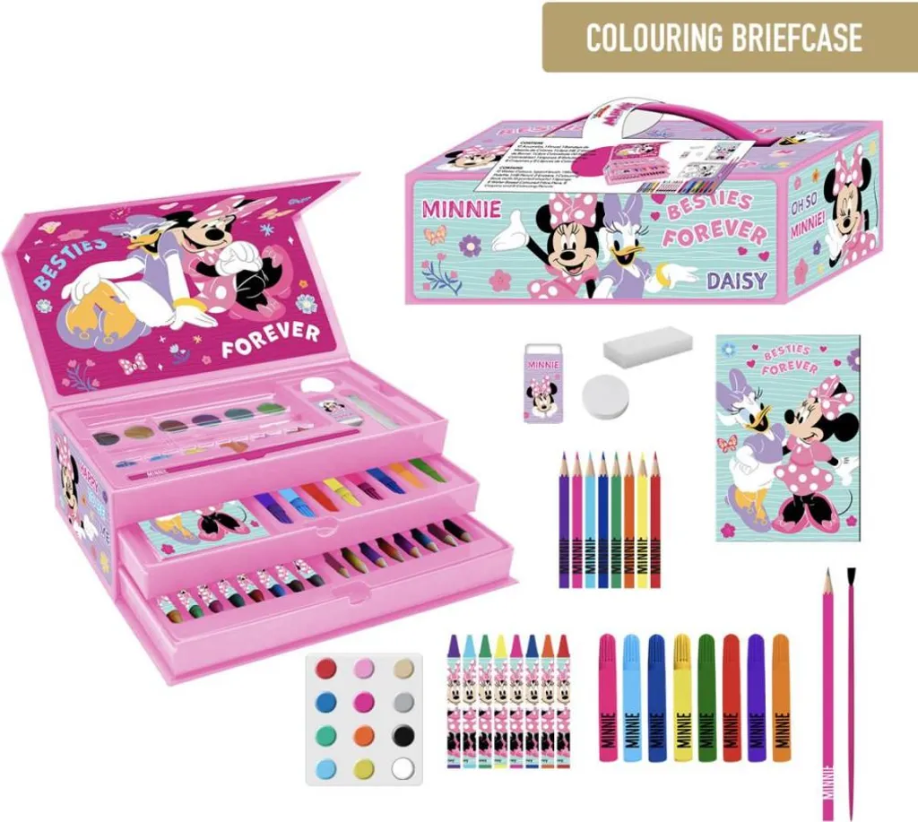 Astuccio Disney Minnie Cerdá Premium - Organizzazione 3 Zip per Scuola