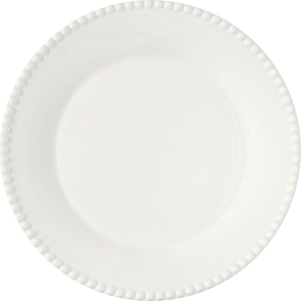 Speiseteller TIFFANY WHITE weiß rund D. 26cm aus Porzellan EASY LIFE