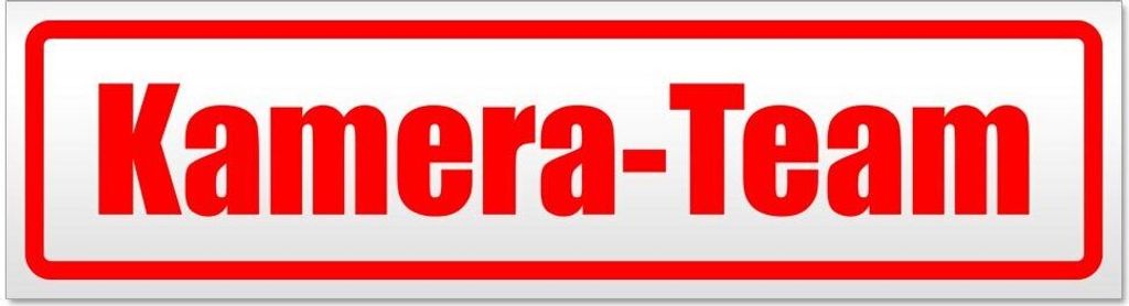 Kiwistar Kamera - Team Magnetschild Schild magnetisch - 60cm Rot - Magnetfolie für Auto PKW Kfz