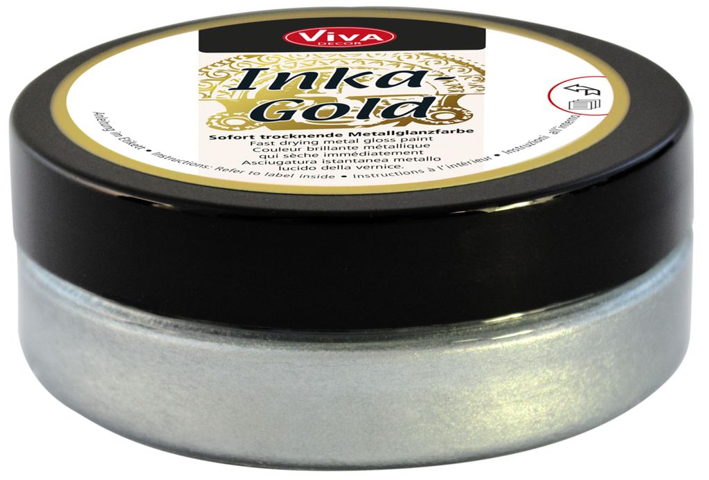 Viva Decor Inka Gold Silber 62,5 g – Metallglanzfarbe Produktbild 