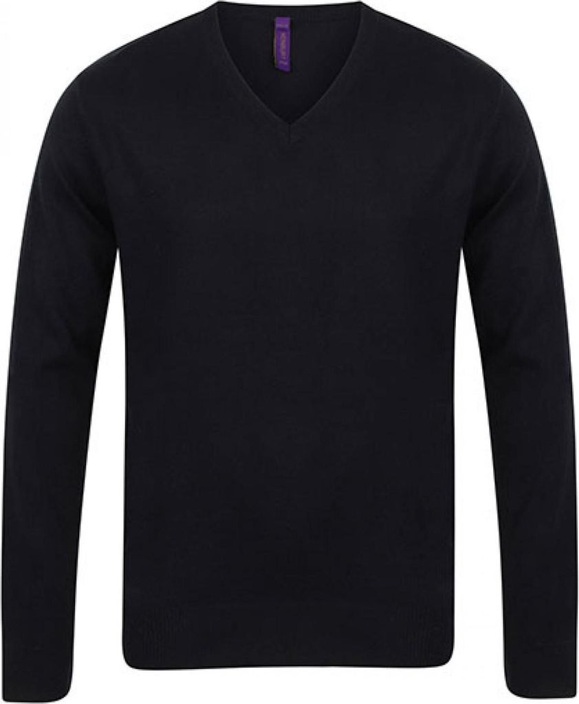 Henbury H720 | Lightweight V Neck Jumper - Farbe: Black - Größe: M