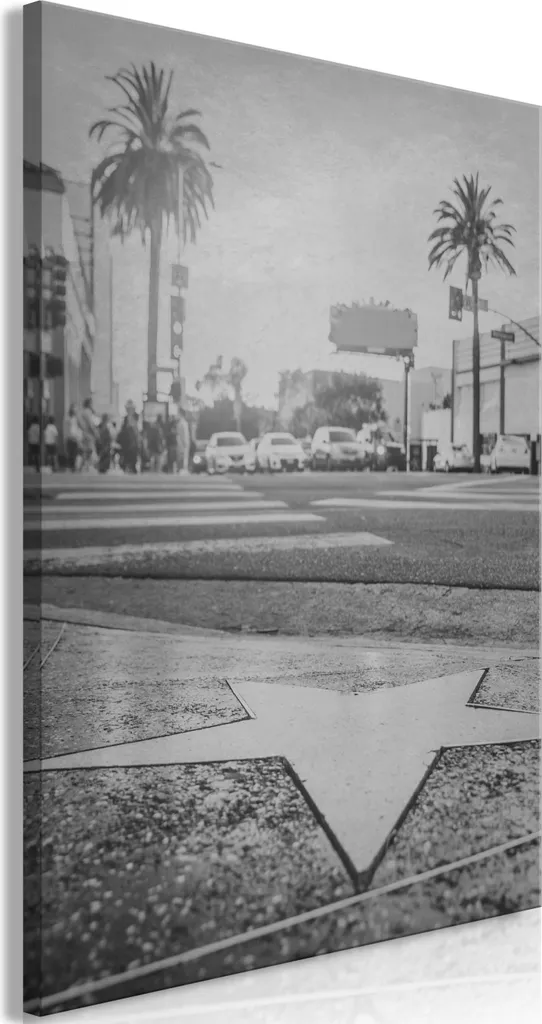 Quadro Città Viale delle Stelle 80x120 - Stampa su Tela Verticale