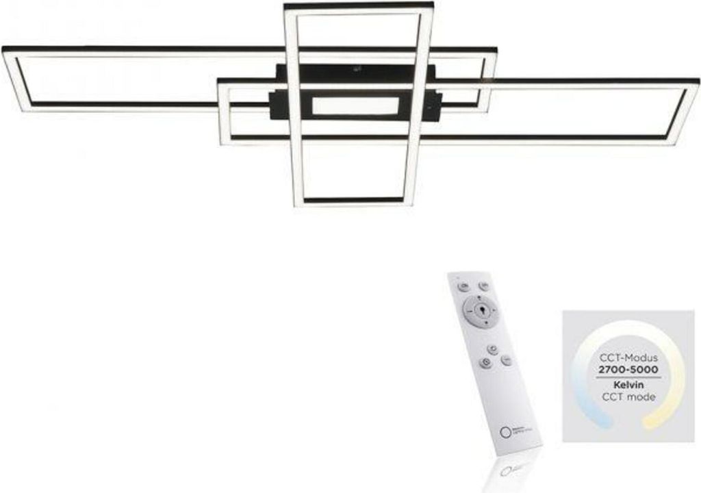 Oprawa sufitowa LED JUST LIGHT 99x29cm czarna, ściemnialna, Zdjęcie produktu 