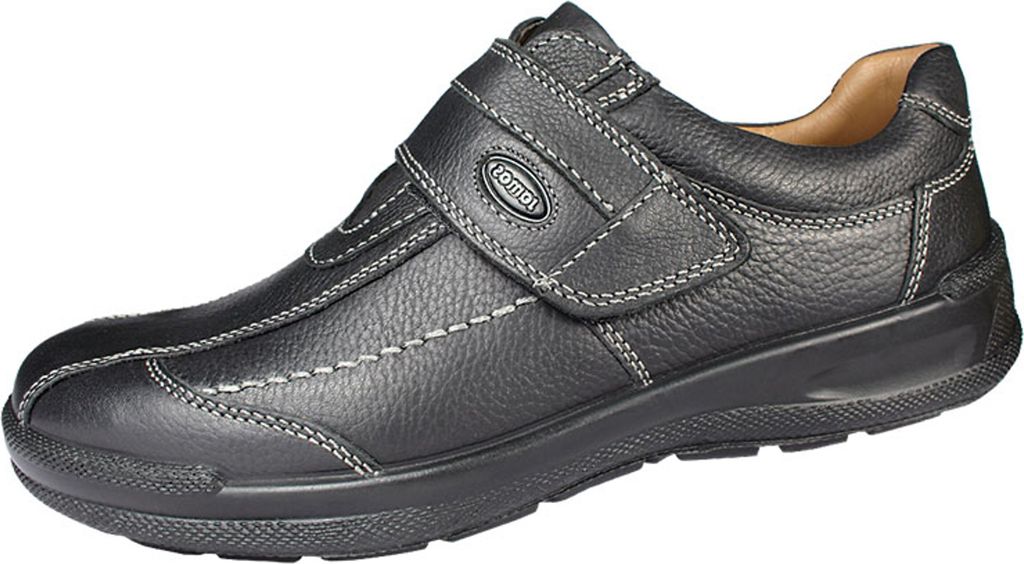 Jomos Herren Halbschuh Echtleder Klettverschluss schwarz, Produktbild 