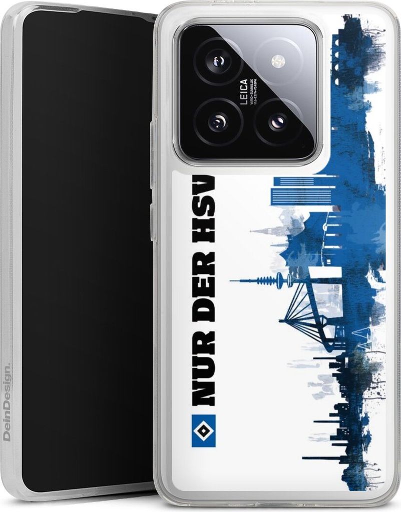 DeinDesign Handyhülle für Xiaomi 14T Silikon Hülle Case Smartphone Schutzhülle Bundesliga HSV Offizielles Lizenzprodukt