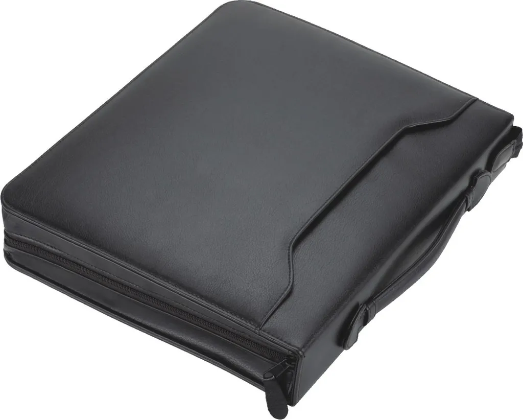 Porte-documents A4 Alassio RIMINI aspect cuir noir pour vos conférences