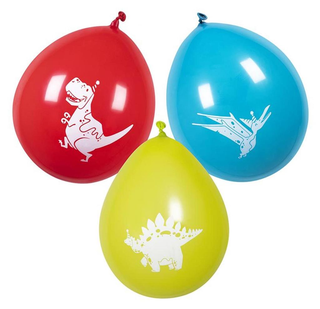 Set da festa Ballonnen Dino a 6 pezzi Ø25cm Immagine del prodotto 