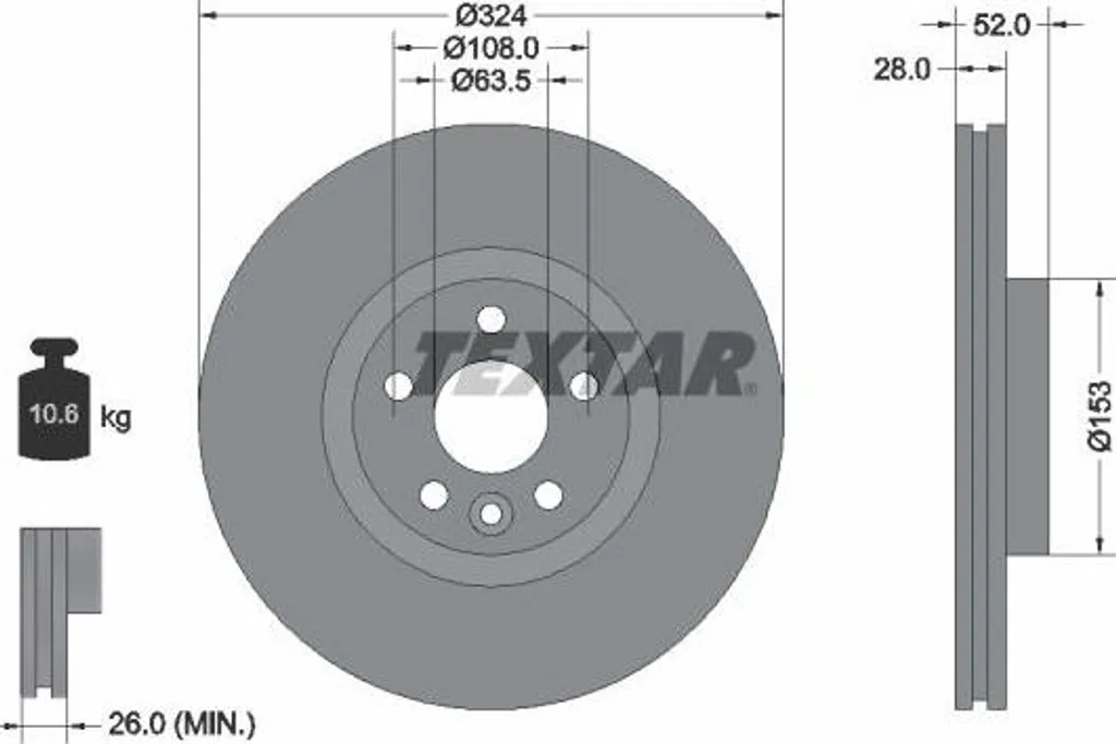 Disque de frein TEXTAR 92293205 : finissez-en avec les vibrations XC60