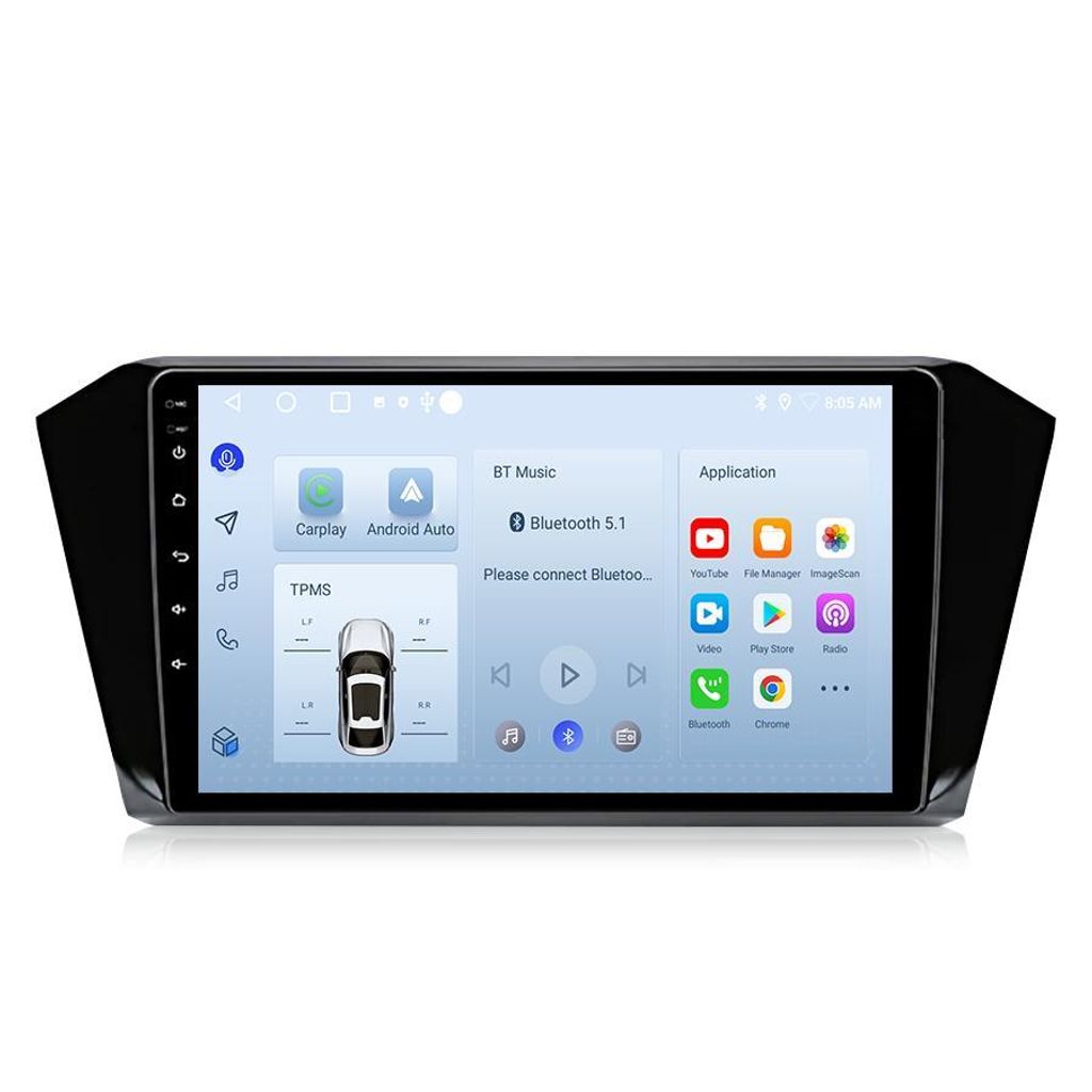 Android autorádio 128 GB pre VW Passat B8 2014–2019 Carplay Obrázok produktu 