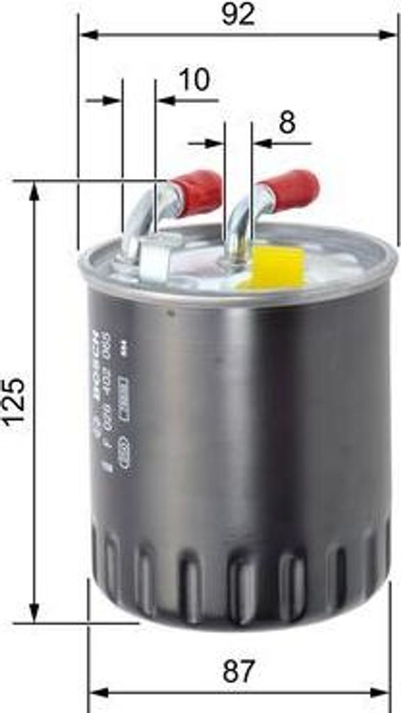 BOSCH F 026 402 065 Kraftstofffilter OE A6420901652 kompatibel mit Sprinter, S-Klasse, R-Klasse, M-Klasse, GLK-Klasse, GL-Klasse, E-Klasse, C-Klass...