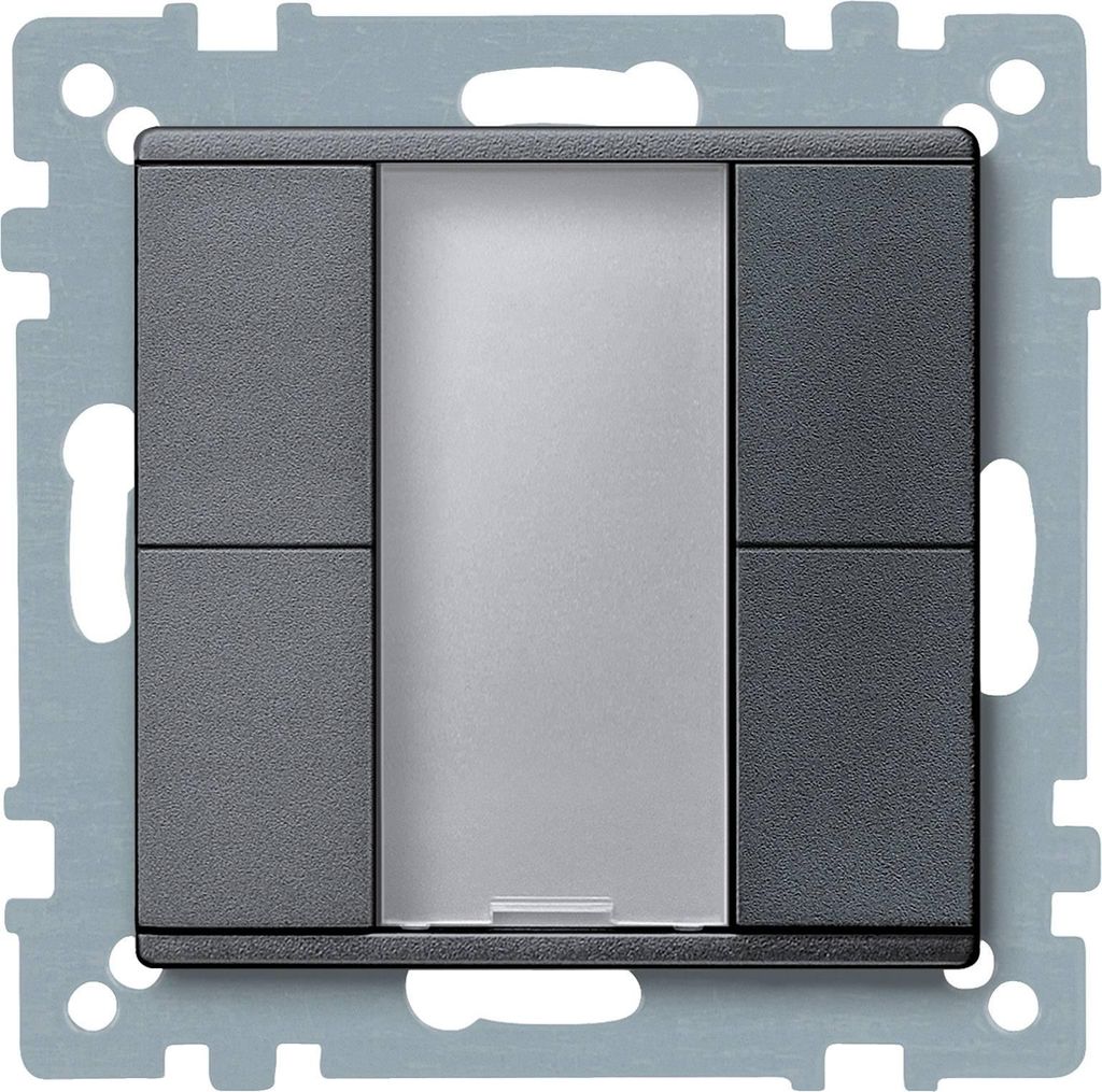 MERTEN GMBH Merten Taster 2fach plus 627614 anthrazit Produktbild 