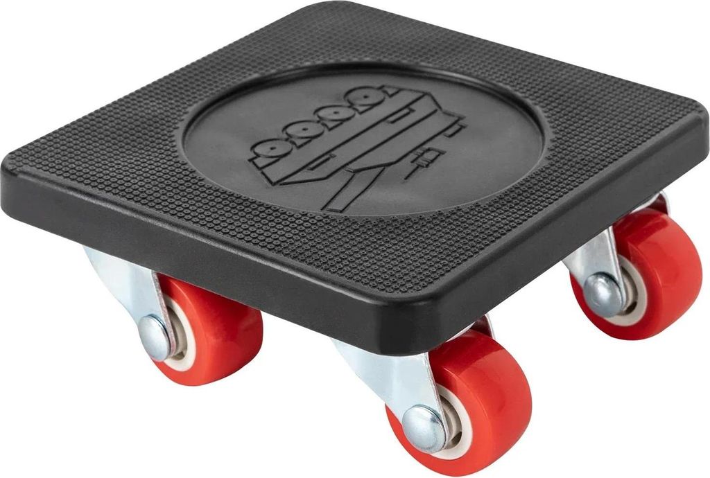 Möbelroller-Set - Transportrollen - 400 kg Tragkraft - 360° Drehbare Auflagen - PVC-Räder - Schwarz