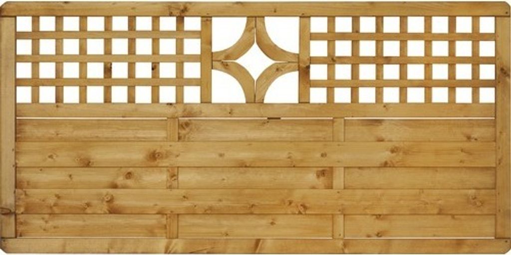 Vorgartenzaun Konsta Livia 180 x 90 cm honig Produktbild 