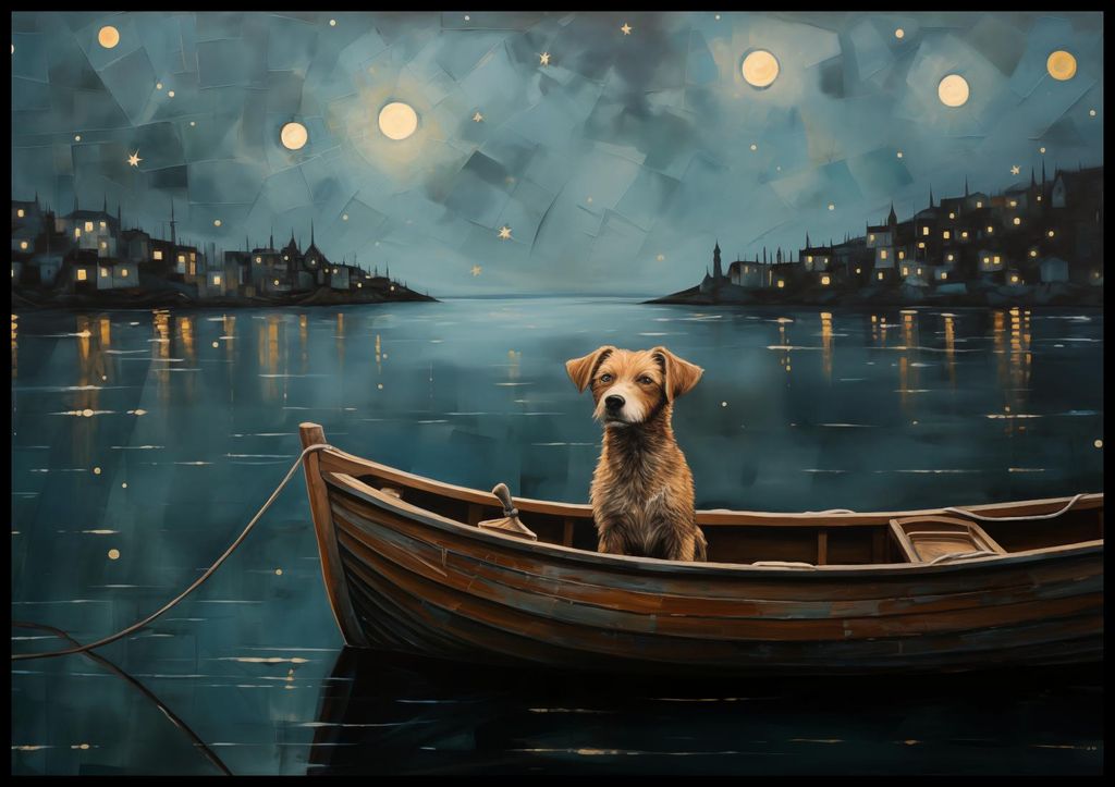 Plakat 100x70cm Abenteuer um Mitternacht