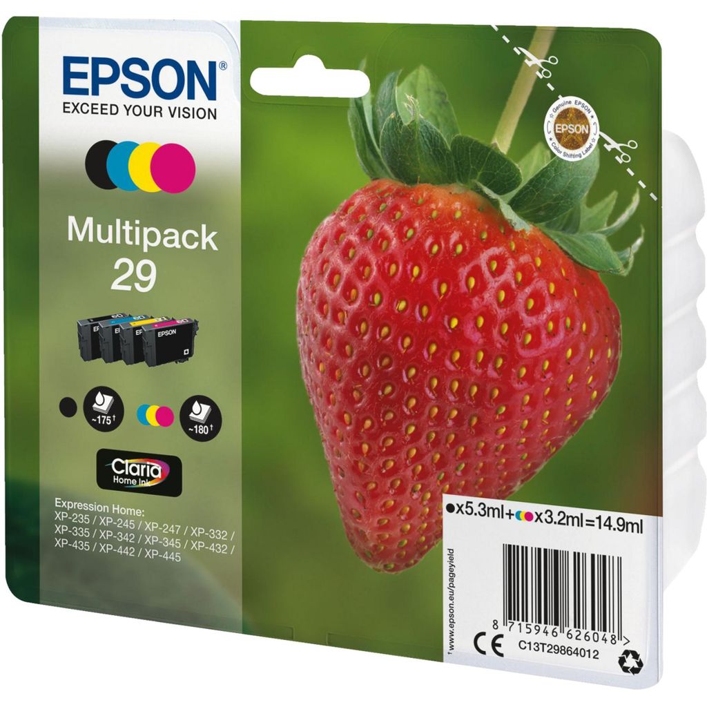 C13T29864012 EPSON XP Tinte (4) cmyk ST Obrázek produktu 