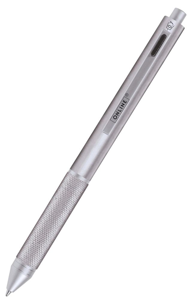 ONLINE® 32045/3D Pióro kulkowe Multi-Pen 4 w 1 - M, srebrne Zdjęcie produktu 