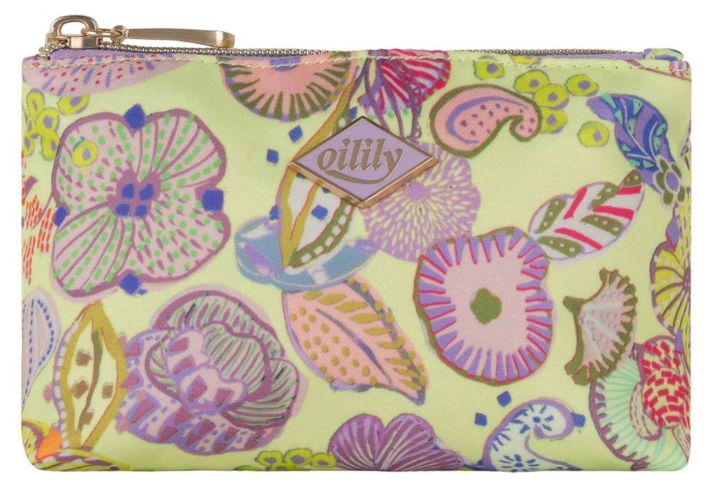 Oilily Utensilientasche Pushpa Pouch Sunny Lime mehrfarbig