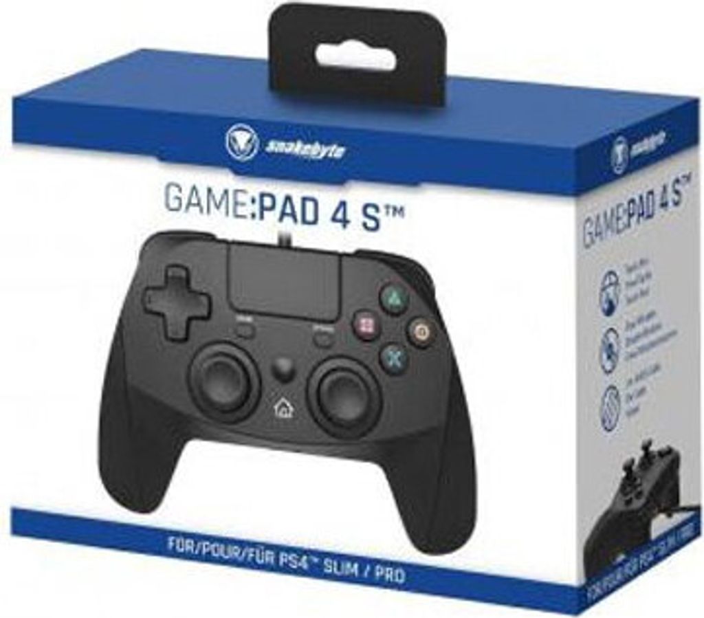 Kontroler PS4 Game:Pad 4S czarny Kabel Snakebyte Zdjęcie produktu 