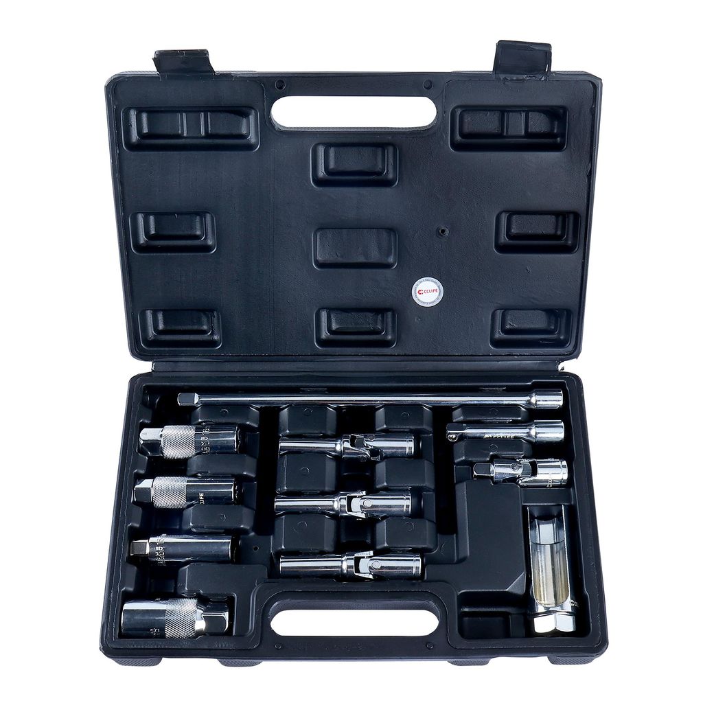 Steckschlüsselsatz 11-tlg. 3/8" für Zündkerzen, Glühkerzen Produktbild 