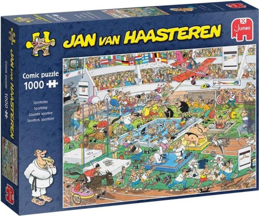 Jumbo Spiele 81906 Jumbo Jan van Haasteren Puzzle 1000 Teile bunt