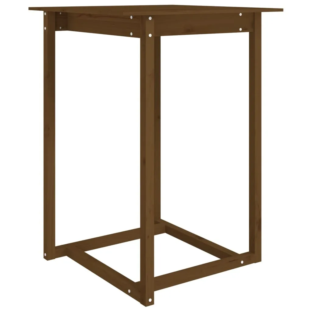 SYFAX™ Tavolo da Bar Ambra 80x80x110 cm in Legno Massello di Pino