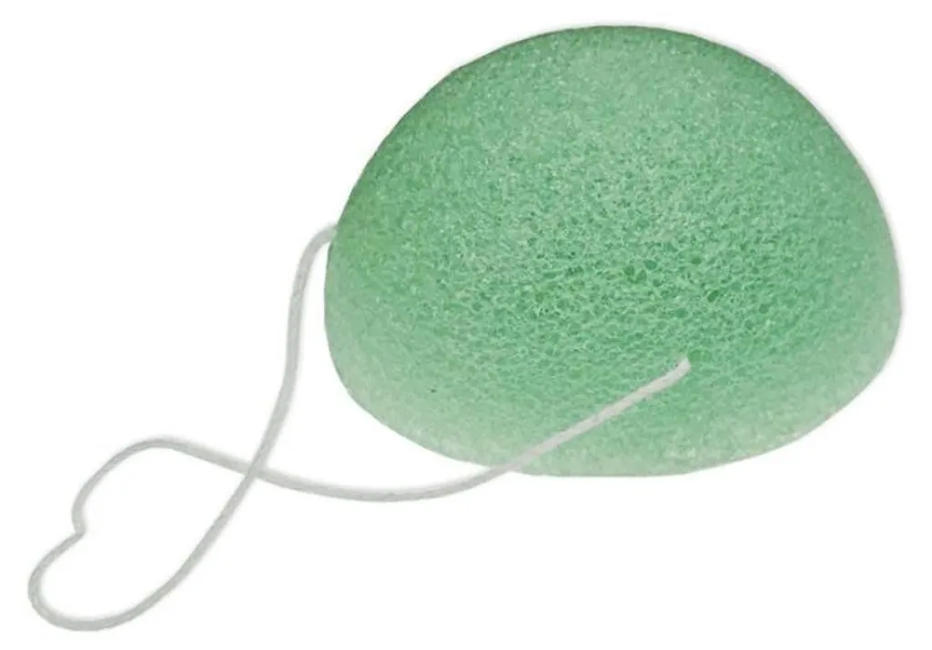 Éponge Konjac Verte Ecoluba : Anti-Imperfections et Aloe Vera Apaisant