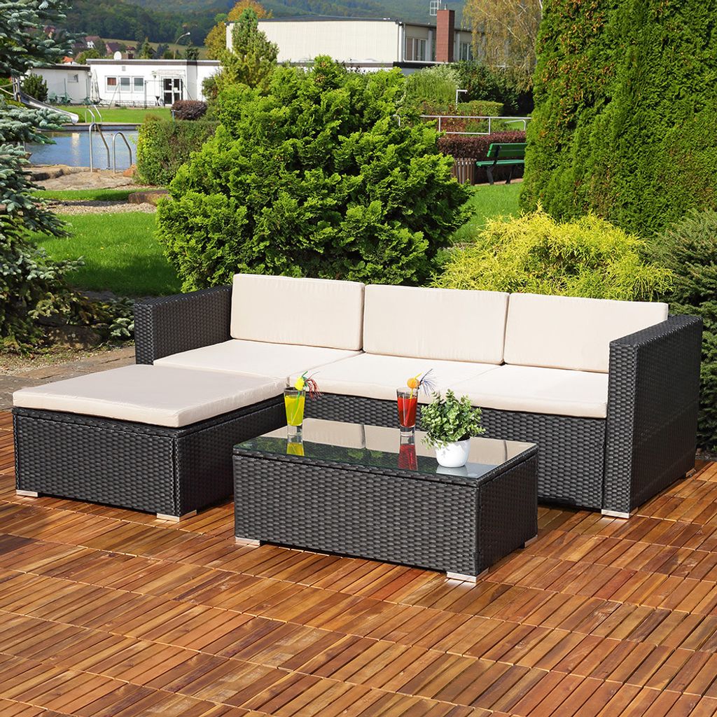 Mucola Gartenmöbel 5tlg. Gartenlounge Sitzgruppe Gartenset Produktbild 3