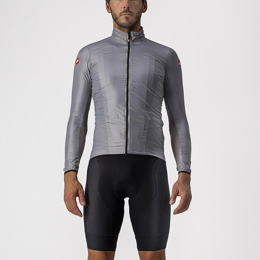 Castelli Aria Shell Jacke Silver Gray L
