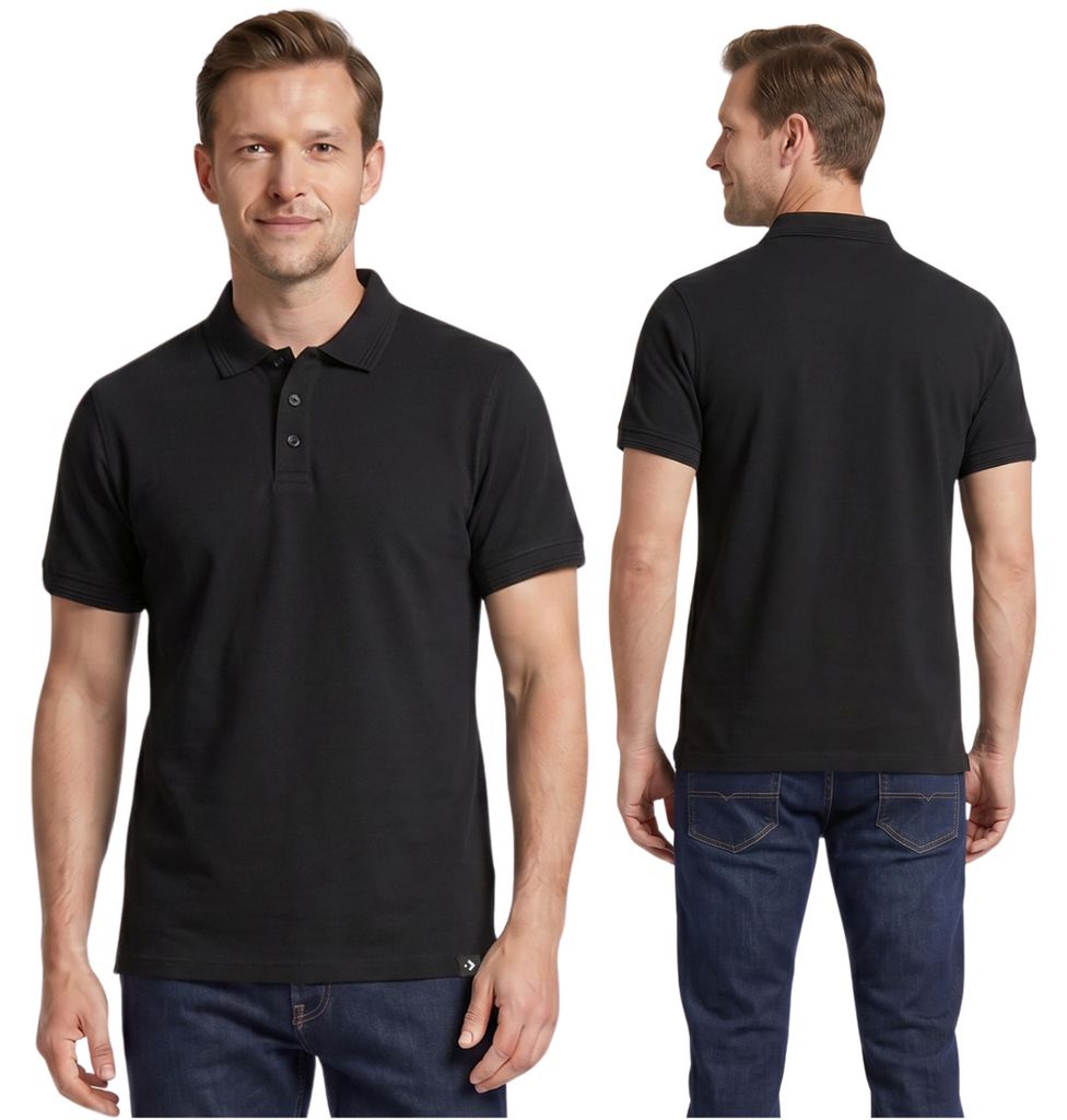 Moraj - Poloshirt Schwarz - Herren Poloshirt Größe L - Produktbild 