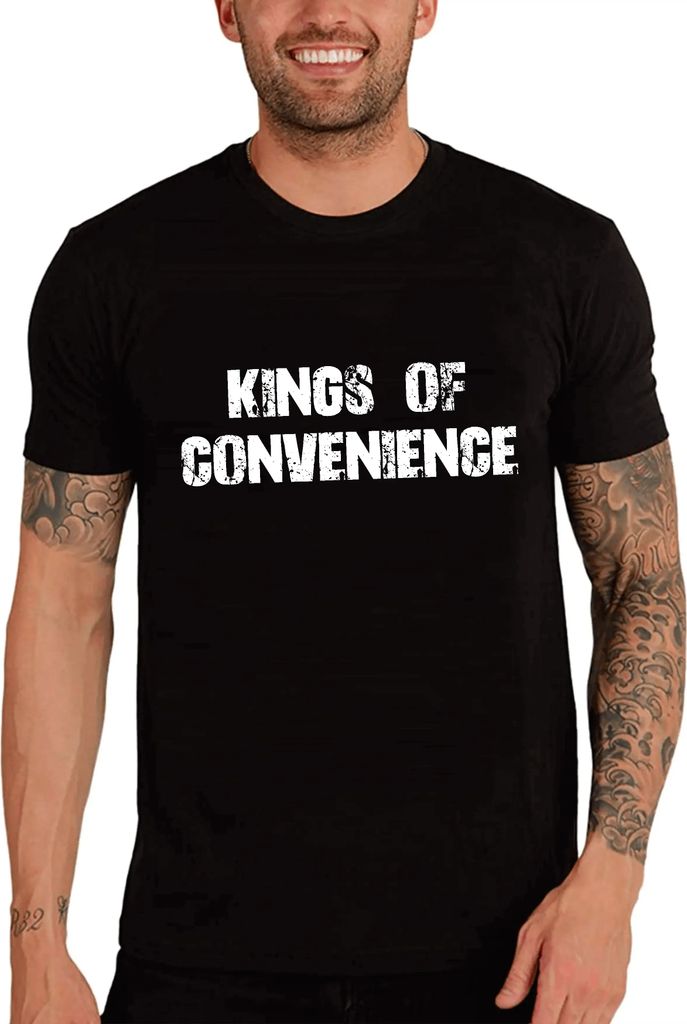 Herren Grafik T-Shirt Könige der Bequemlichkeit – Kings Of Convenience – Öko-Verantwortlich Vintage Jahrgang Kurzarm Lustige Druck Geburtstag...