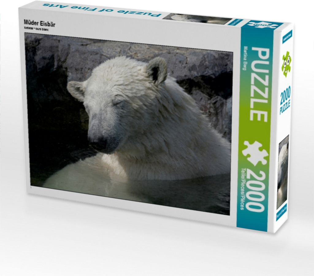 Calvendo Müder Eisbär 2000 Teile Puzzle quer 900x670mm, Berg Martina; 7391586